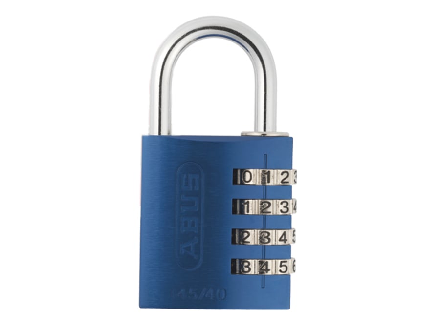 Abus Mechanical 49523 40mm Aluminium Combination Padlock Blue