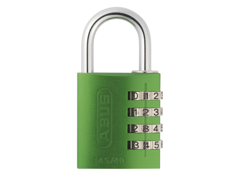 Abus Mechanical 49531 40mm Aluminium Combination Padlock Green