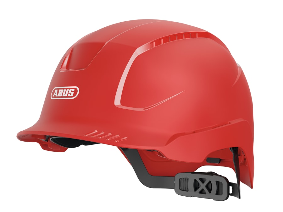 Abus Mechanical 38484 Non-vented Safety Helmet Red