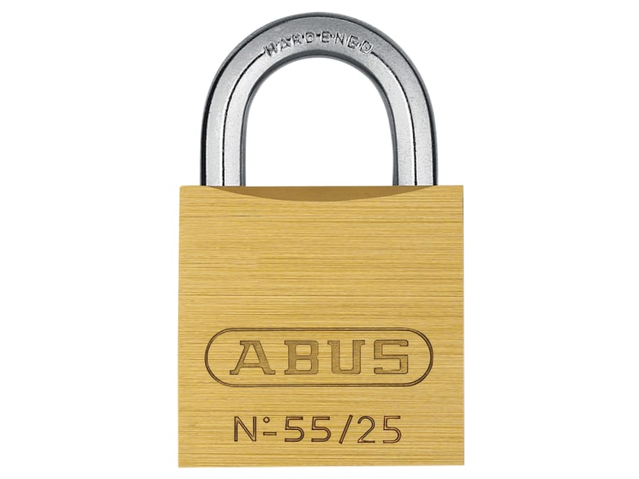 Abus Mechanical 02860 55/25mm Brass Padlock Keyed Alike