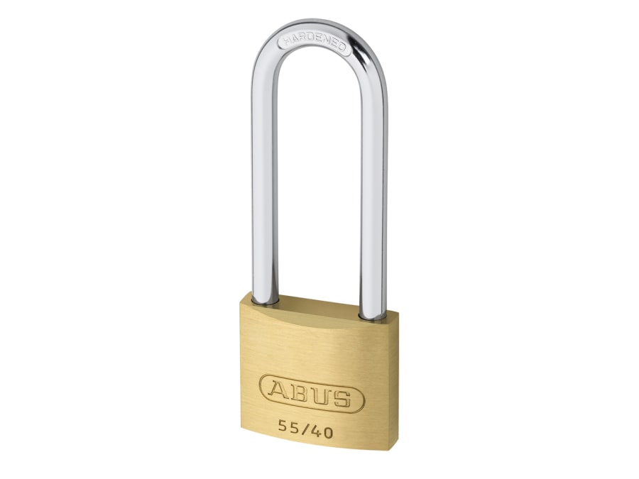 Abus Mechanical 04763 55/40mm Brass Padlock with 63mm Long Shackle Keyed Alike