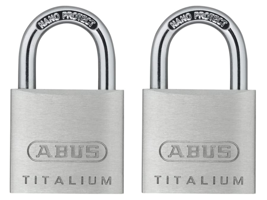 Abus Mechanical 56375 TITALIUM Padlock Twin Pack
