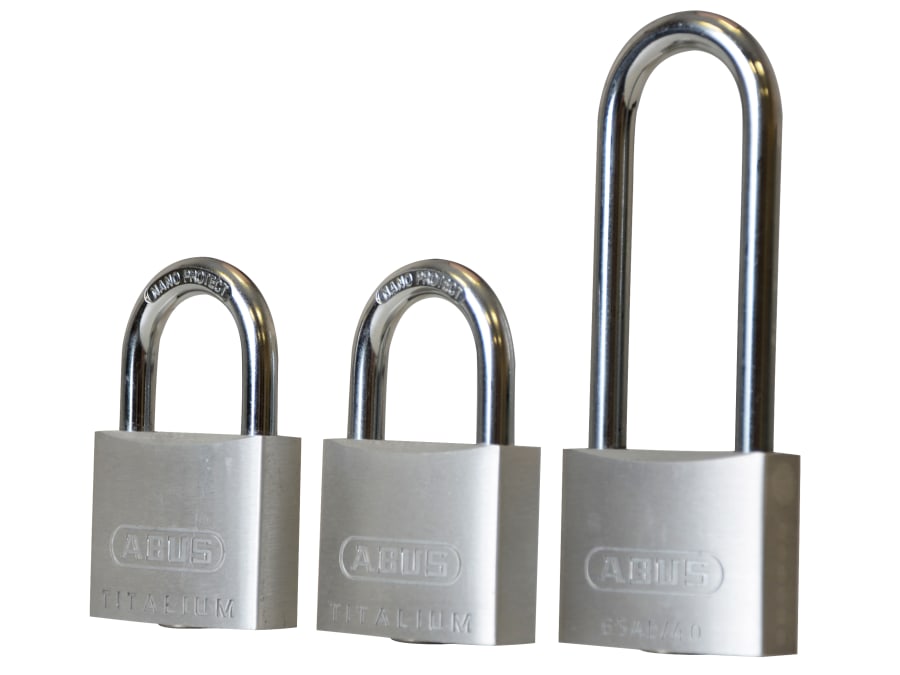 Abus Mechanical Abus 56380 64TI/40mm Titalium Padlock with Long Shackle
