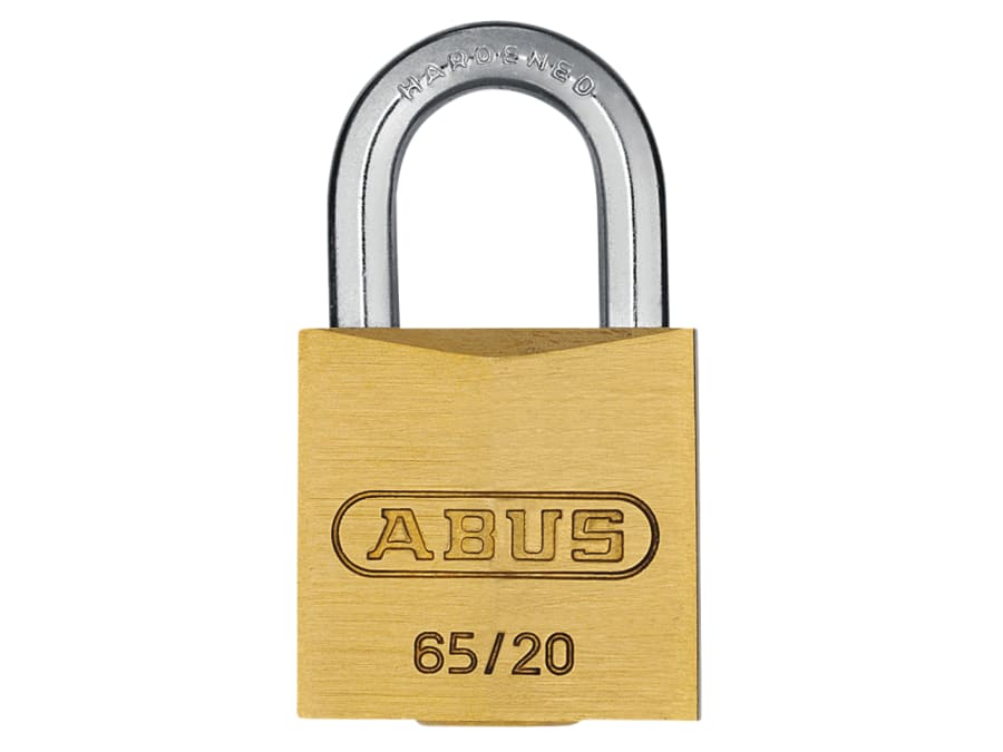 Abus Mechanical 03889 65/20mm Brass Padlock Keyed Alike
