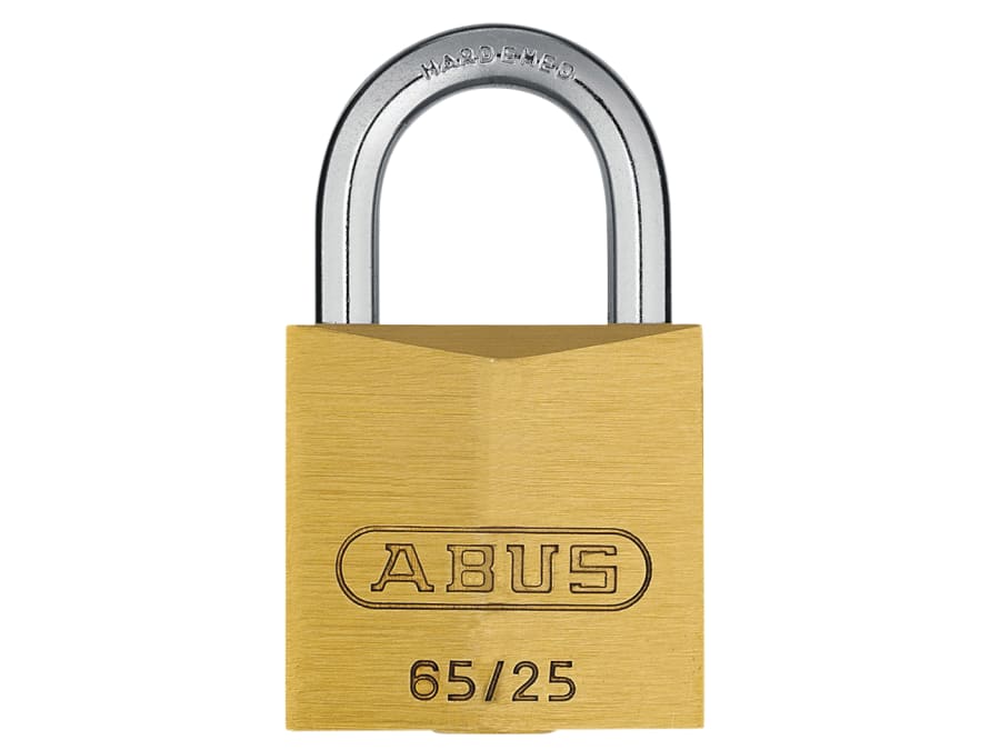Abus Mechanical 02327 65/25mm Brass Padlock Keyed Alike