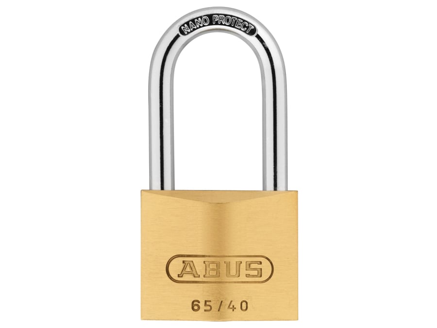 Abus Mechanical 12639 65/40mm Brass Padlock with 40mm Long Shackle Keyed Alike