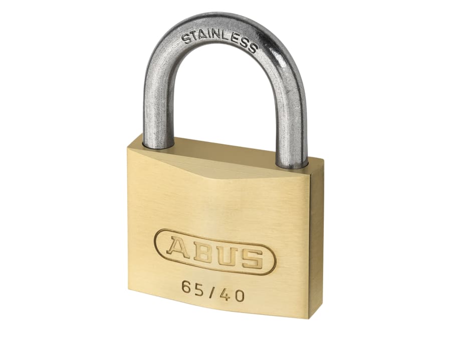 Abus Mechanical 28936 50mm Brass Padlock with Stainless Steel Shackle
