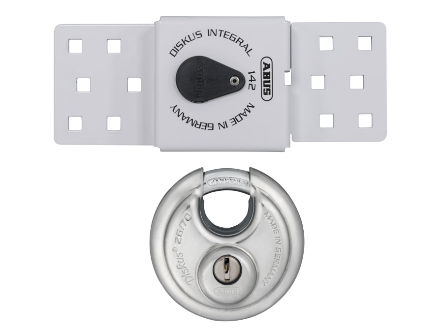 Abus Mechanical 83978 142 Series Sliding Door Van Lock with 26/70mm Diskus Padlock
