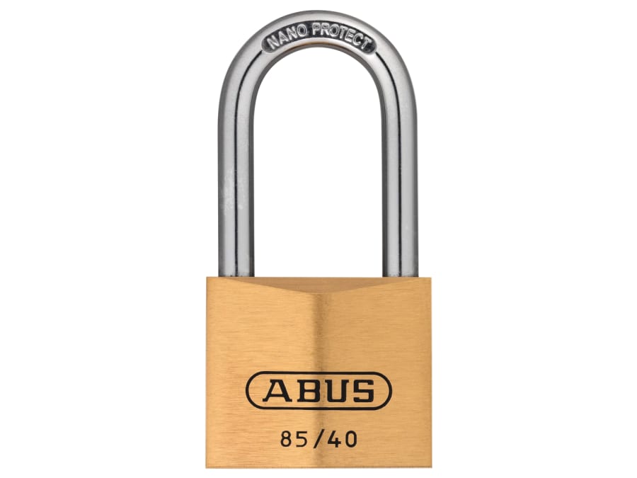 Abus Mechanical 02412 85/40mm Brass Padlock with 40mm Long Shackle
