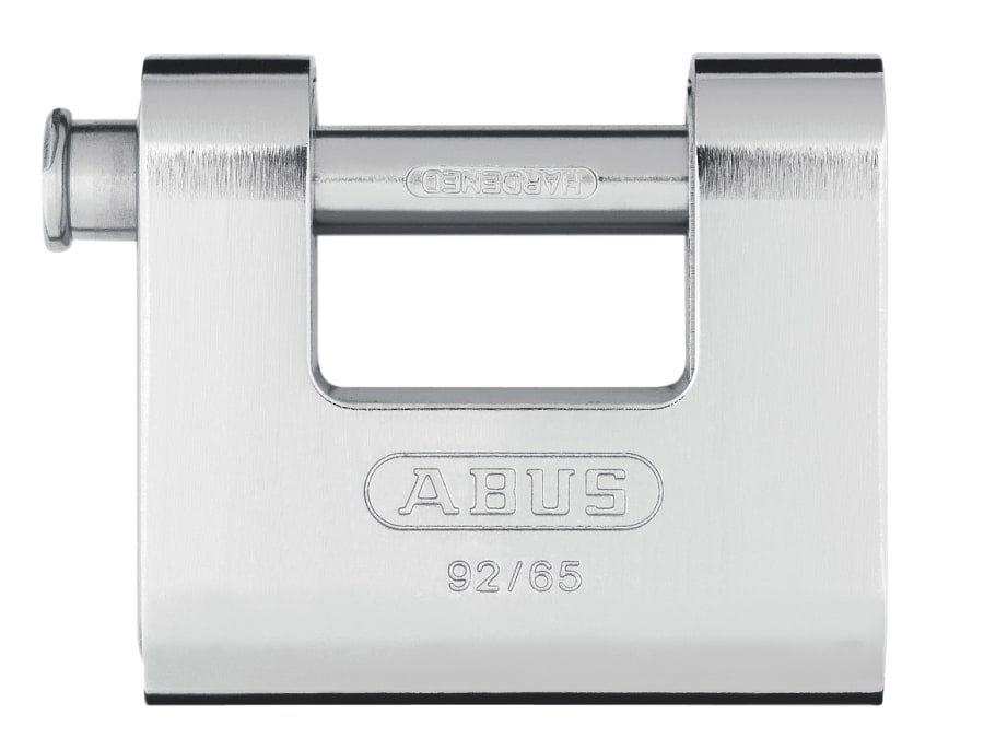 Abus Mechanical 30610 92/65mm Monoblock Brass Body Shutter Padlock Keyed Alike