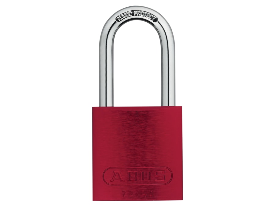 Abus Mechanical 45239 72/40mm Aluminium Padlock Red Keyed Alike