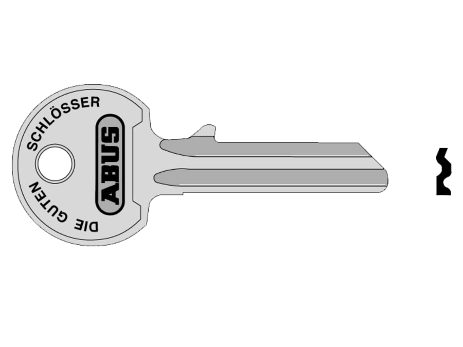 Abus Mechanical 00835 36/55 55mm Right Hand Key Blank