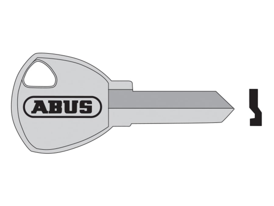 Abus Mechanical 02688 65/30 30mm Old Profile Key Blank