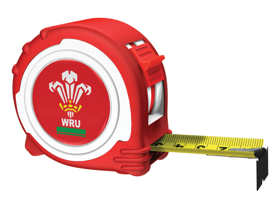 Advent ATM45025WRFU 25mm x 5m Welsh Rugby Tape Red/White