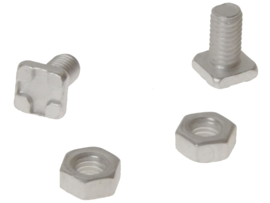 Alm Manufacturing GH004 Square Glaze Bolts & Nuts Pack of 20