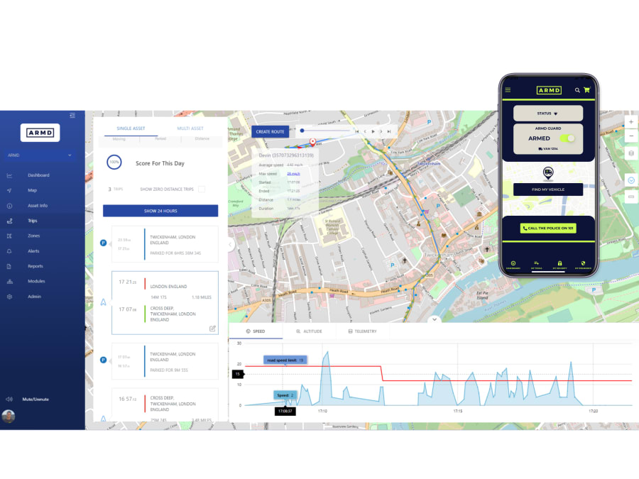 Armd AKAG01 Smart Van Alarm & Tracker