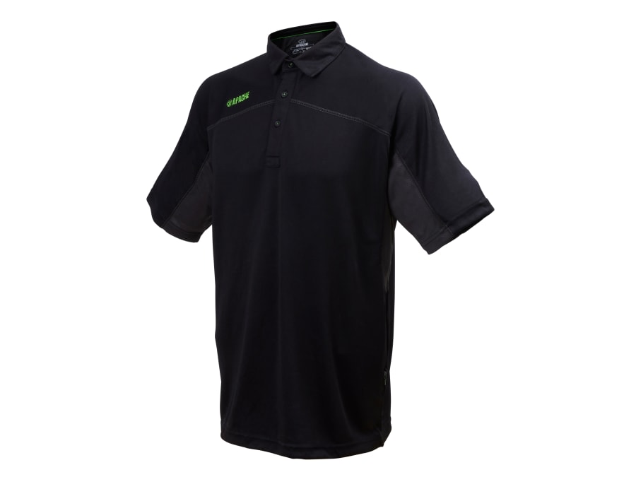 Apache LANGLEYXL Black Performance Polo Shirt XL