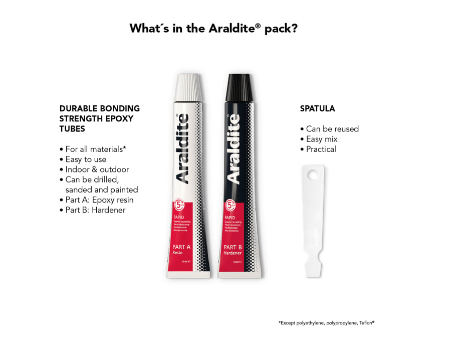 Araldite ARL400005 Rapid Epoxy 2 × 15ml Tubes