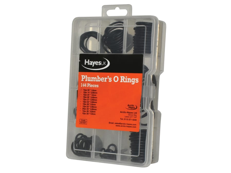 Arctic Hayes 557001 Plumber's O-Ring Kit 144 Piece