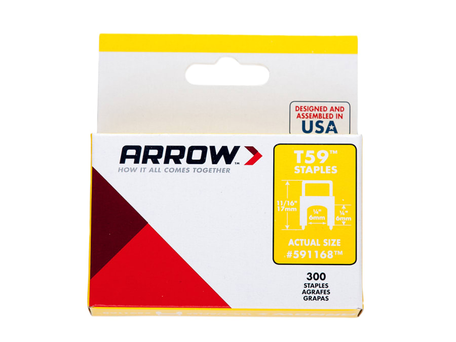 Arrow A591168 T59 Insulated Staples 6 x 6mm