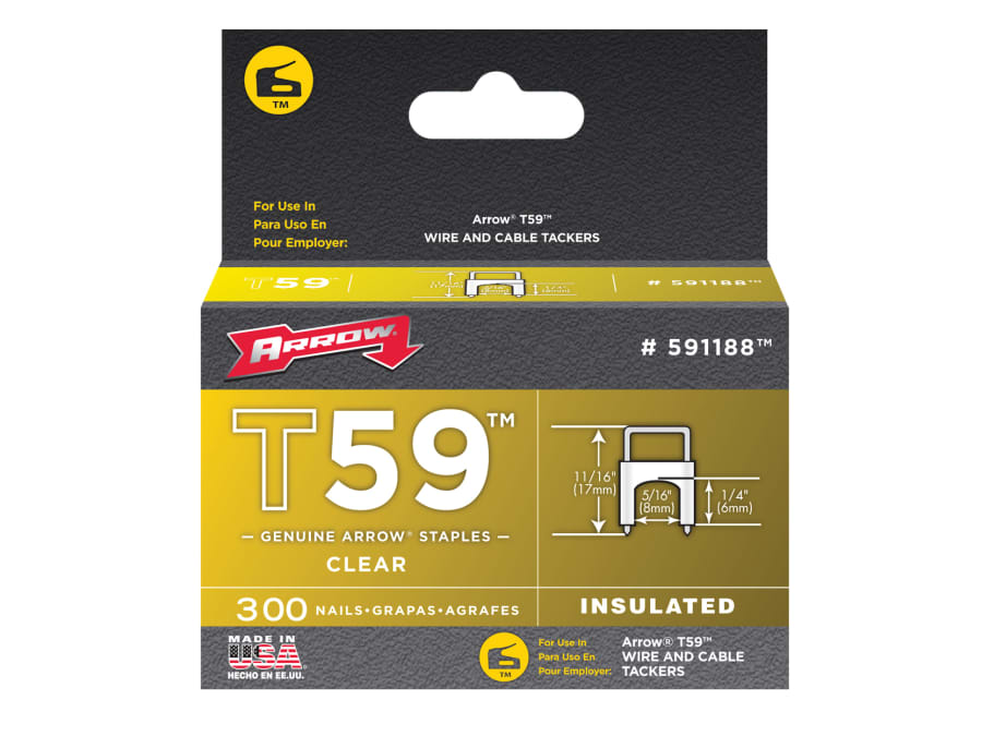 Arrow A591188 T59 Insulated Staples 6 x 8mm