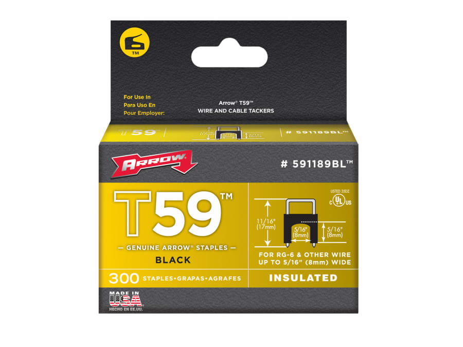 Arrow A591189BL T59 Insulated Staples 8x8mm