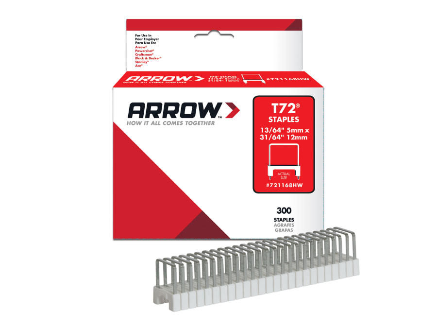 Arrow A721168 T72 Staples 5 x 12mm