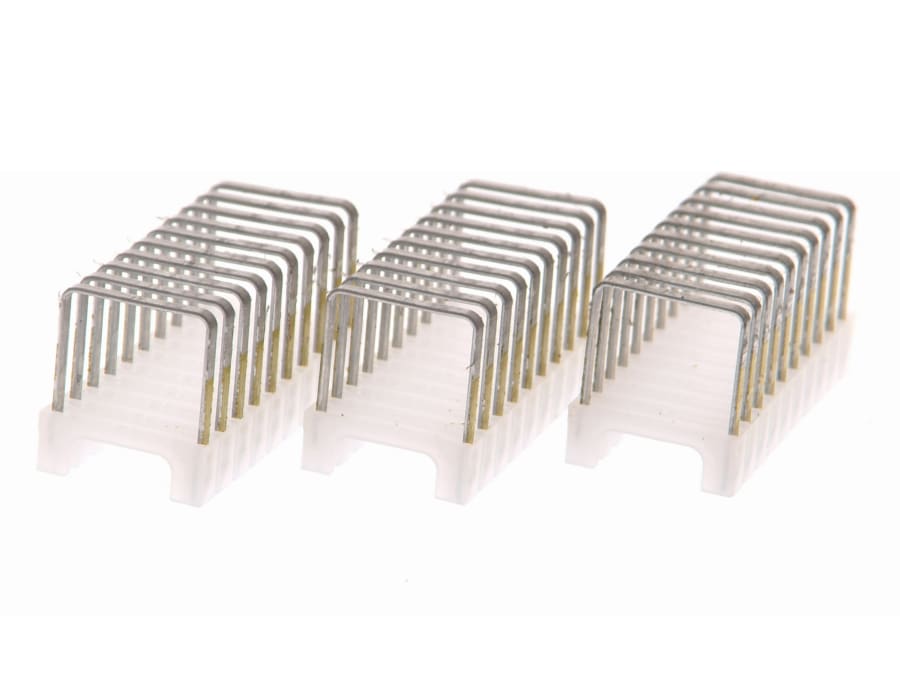 Arrow A721168HW 5 × 12mm Clear Insulated Staples for Hardwood