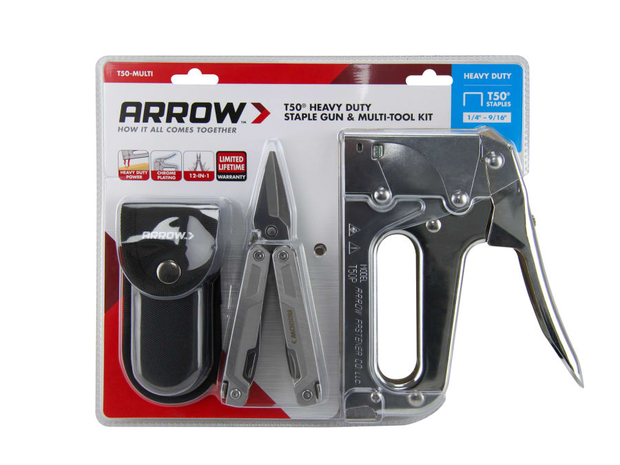 Arrow AT50MULTI Staple Gun with Multi Tool
