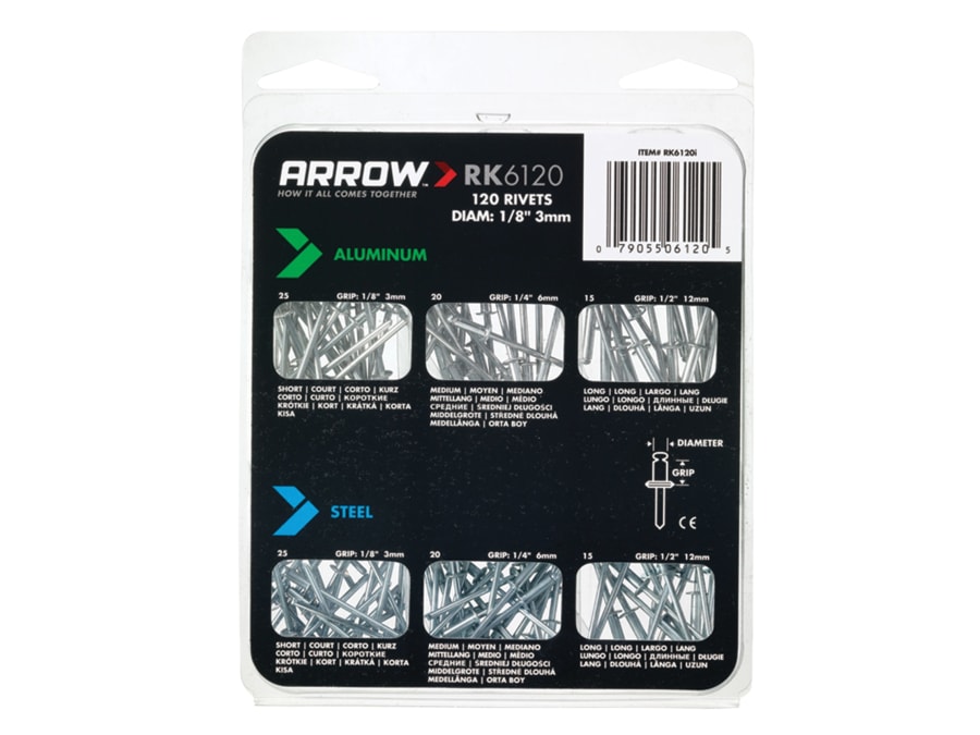 Arrow ARK6120 Multi Rivet Pack