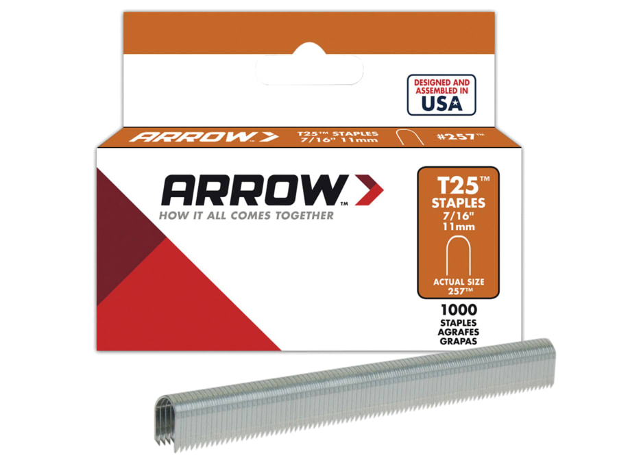 Arrow T25 Staples 11mm Box 1000