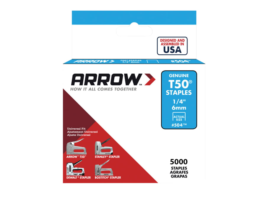 Arrow A504IP Heavy-Duty Staples 6mm