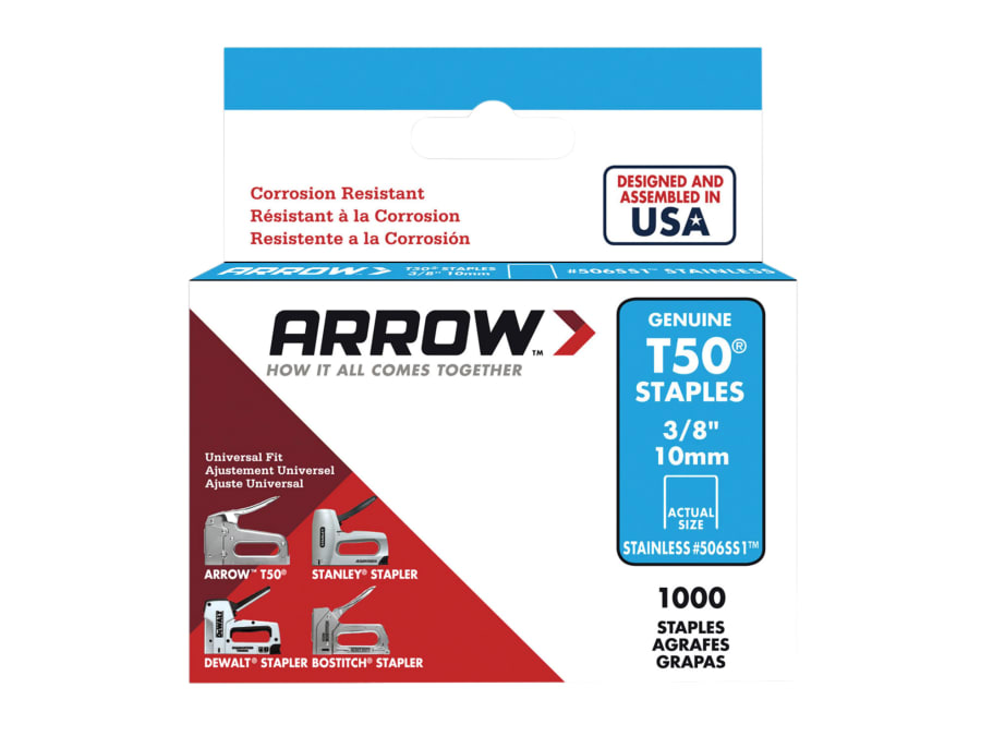 Arrow A506SS1 10mm Stainless Steel Staples