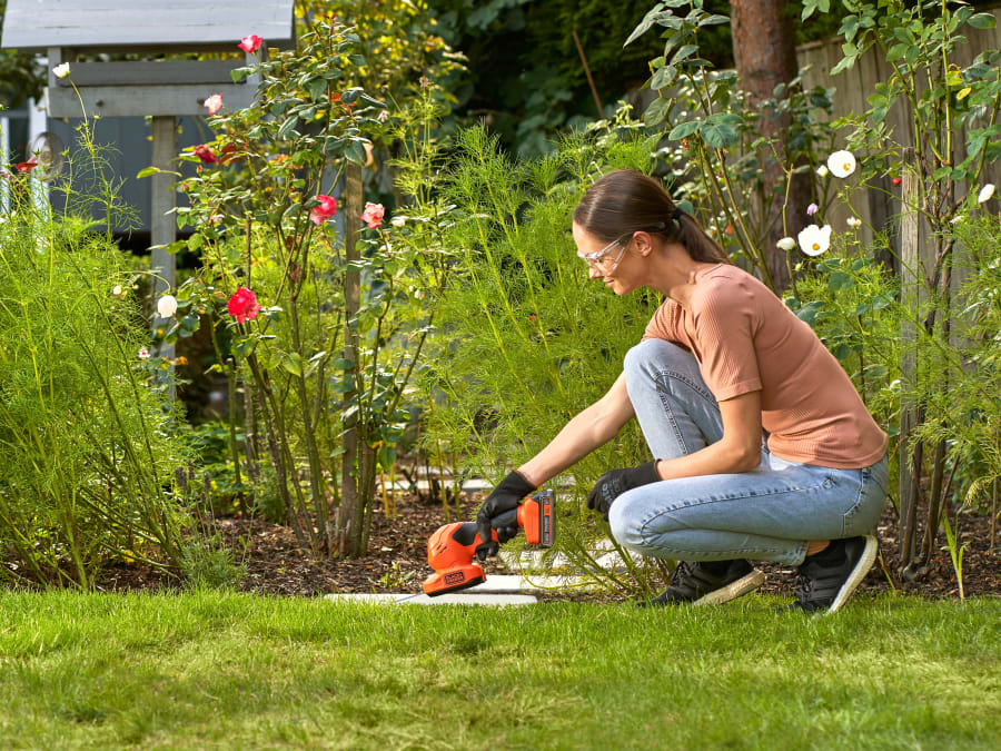 Black + Decker BCSS18D1GB 18V Shear Shrubber with 1 × 2.0Ah Battery