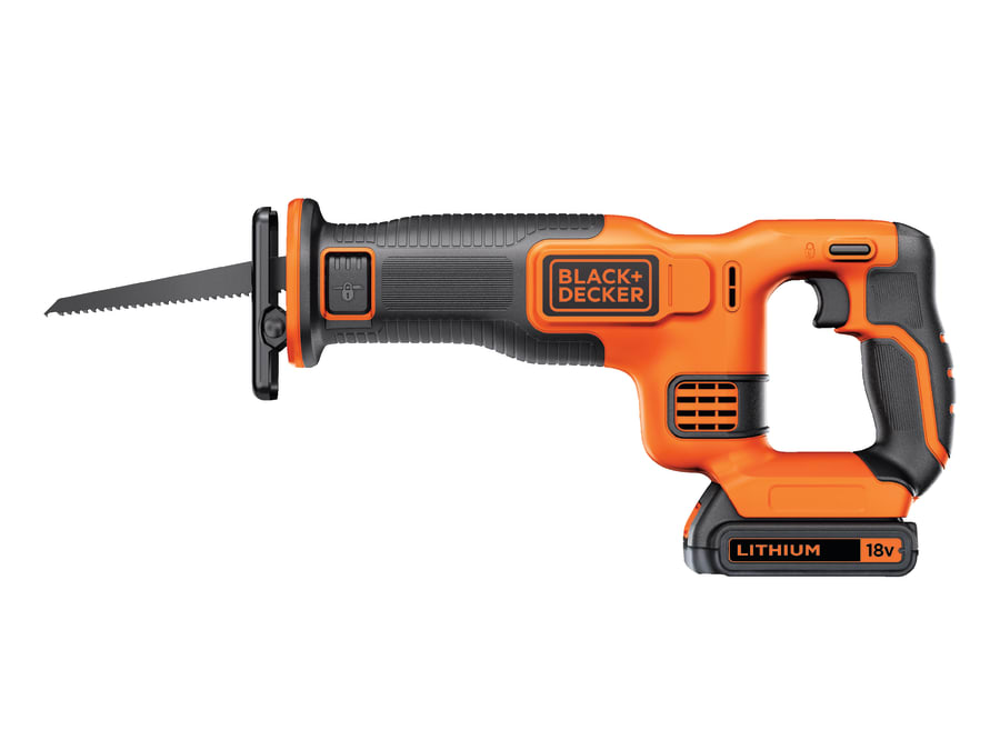 Black + Decker BDCR18C1GB 18V Reciprocating Saw with 1 × 1.5Ah Battery