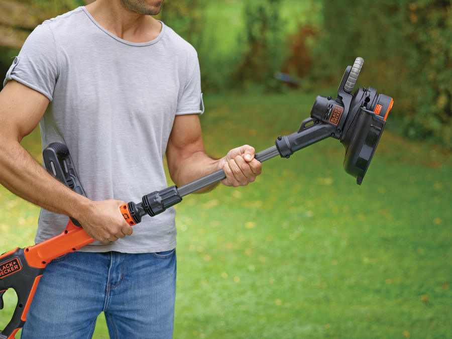 Black + Decker STC1820PCGB 18V Cordless Strimmer with 1 × 2.0Ah Battery
