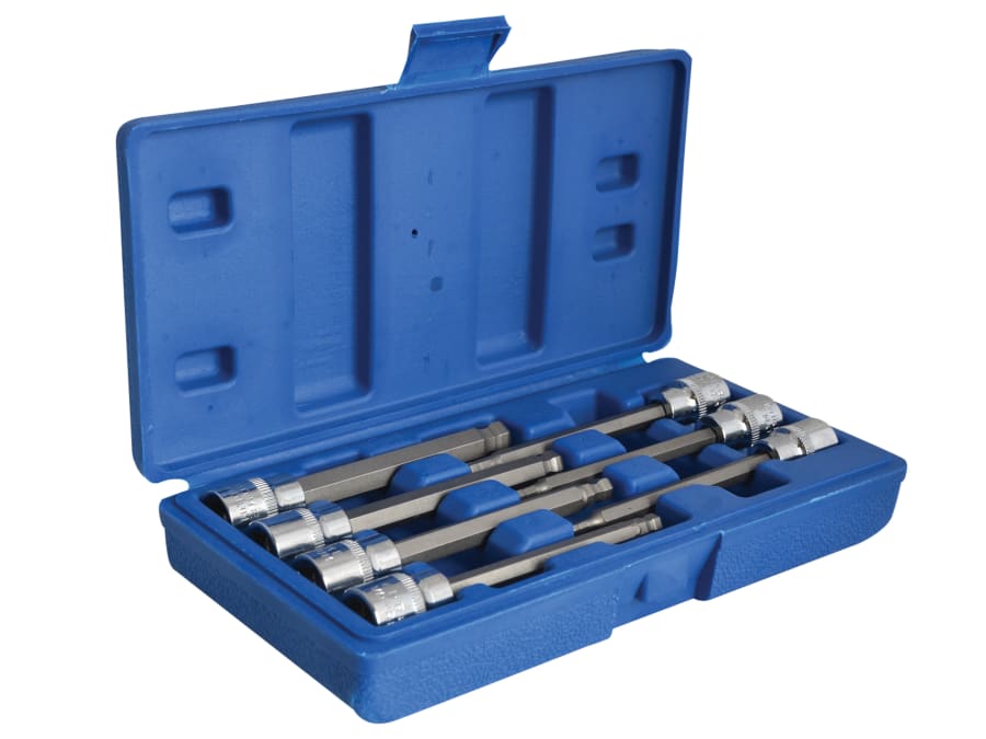 Bluespot Tools 01510 3/8in Drive Extra Long Hex Ball Socket Bit Set 7 Piece