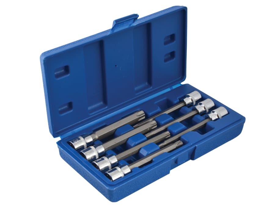 Bluespot Tools 01514 3/8in Drive Extra Long Torx Socket Bit Set 7 Piece