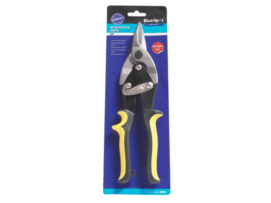 Bluespot Tools 09301 Aviation Tin Snips Straight Cut 250mm