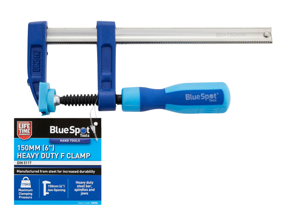 Bluespot Tools 10036 Heavy-Duty F-Clamp 50 x 150mm