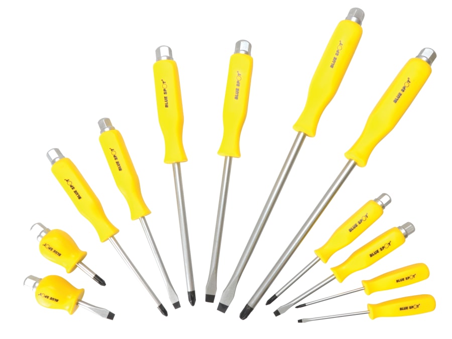 Bluespot Tools 12058 12 Piece Hex Drive Screwdriver Set
