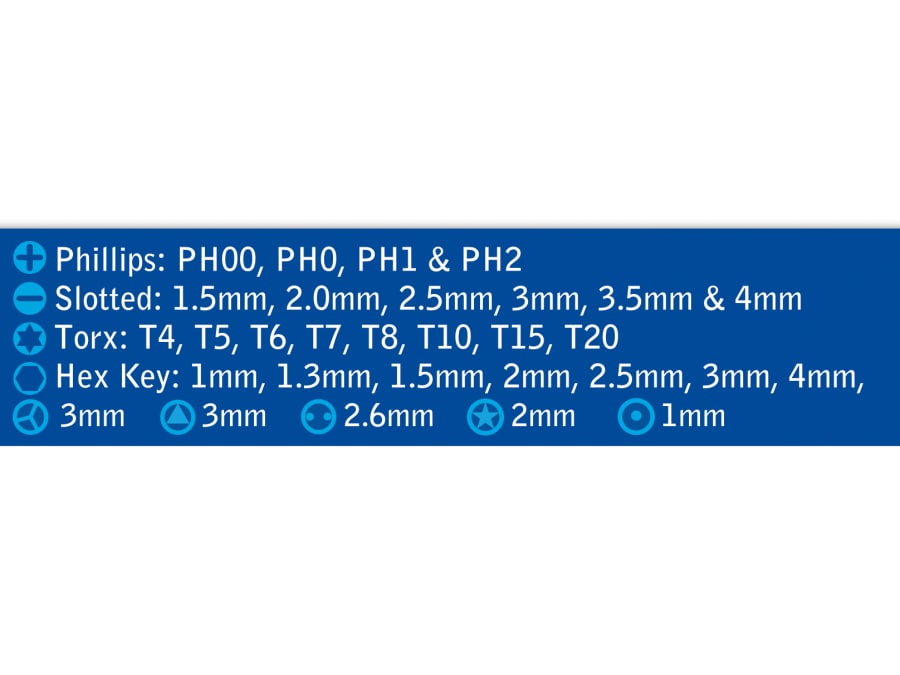 Bluespot Tools 12612 Precision Driver Set 31 Piece