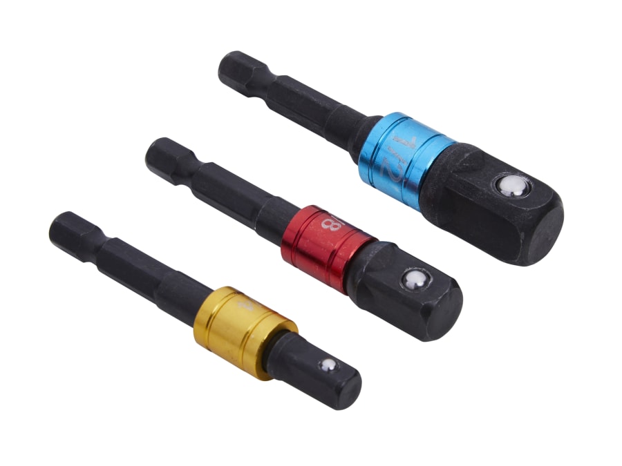 Bluespot Tools 14113 Colour-Coded Impact Socket Adaptor Set 3 Piece