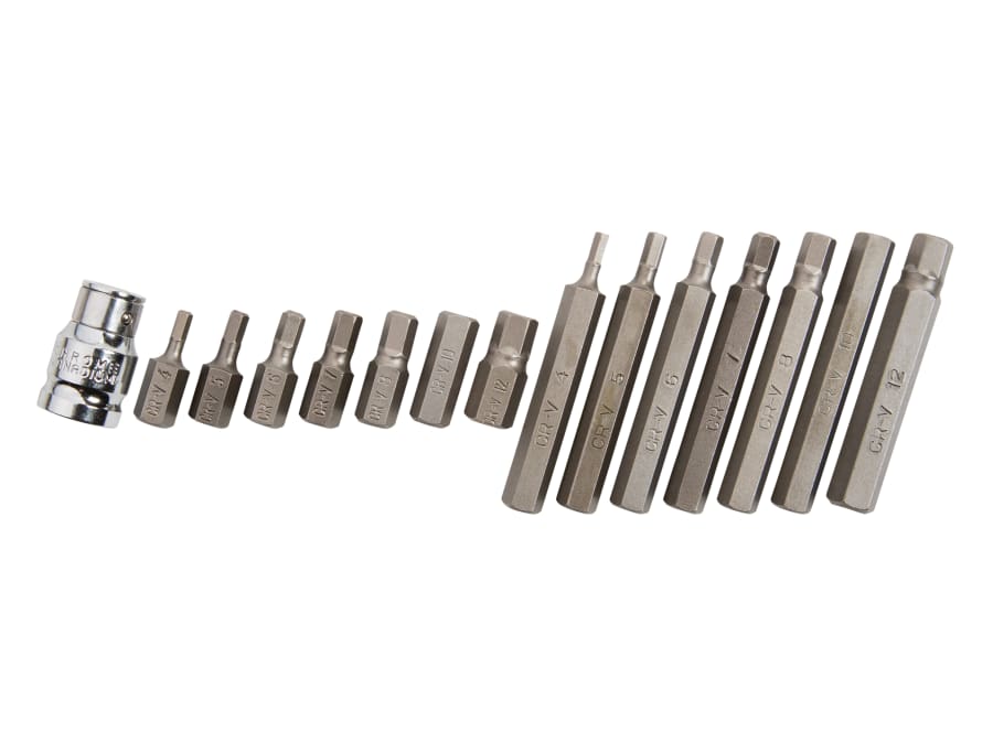 Bluespot Tools 1513 15 Piece Hex Bit Set