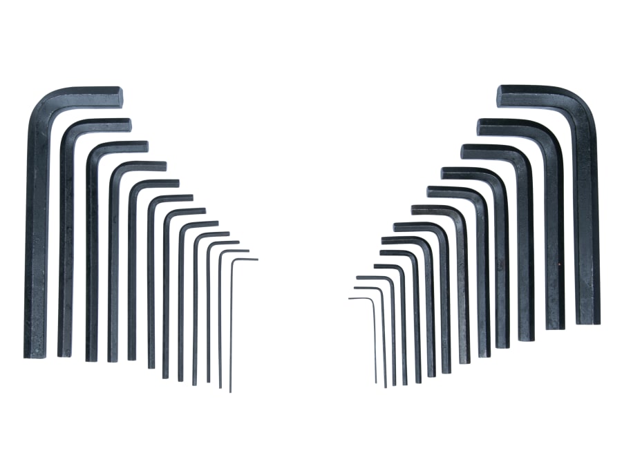 Bluespot Tools 15307 25 Piece Metric & Imperial Hexagon Key Pouch Set