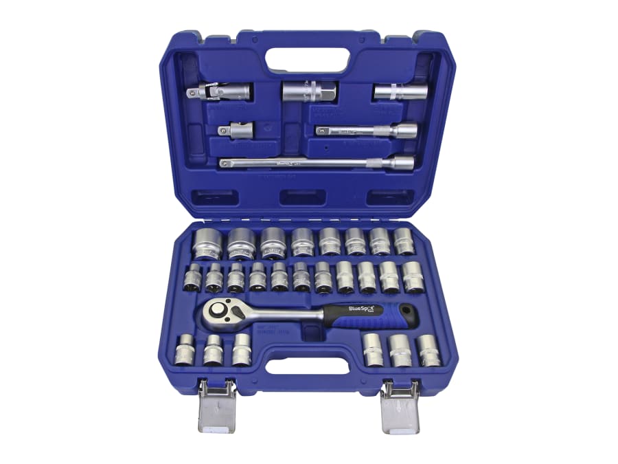 Bluespot Tools 1577 32 Piece 1/2in Hex & 12 Point Socket Set