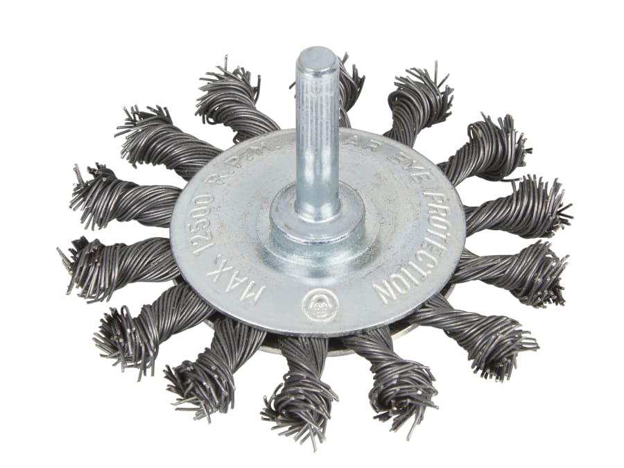 Bluespot Tools 19223 75mm Flat Twist Knot Wire Wheel