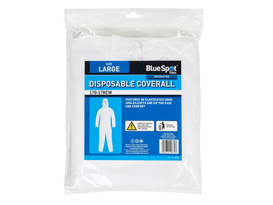 Bluespot Tools 19772 Disposable Coverall Large