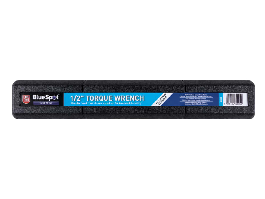 Bluespot Tools 2005 1/2in Drive Torque Wrench 40-210Nm
