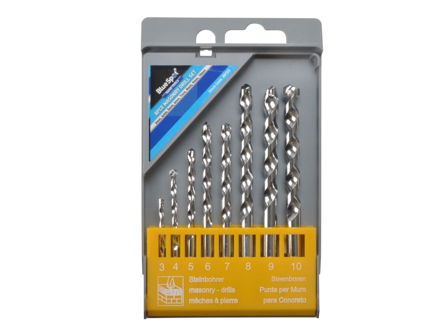 Bluespot Tools 20123 8 Piece Masonry Drill Set